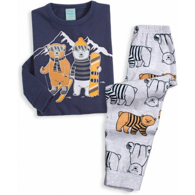 Chlapecké pyžamo svítící ve tmě KYLY MEDVĚDI modré – Zboží Dáma