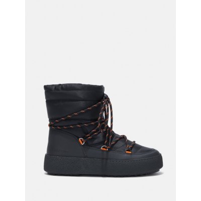 Moon boot black/orange – Zboží Mobilmania