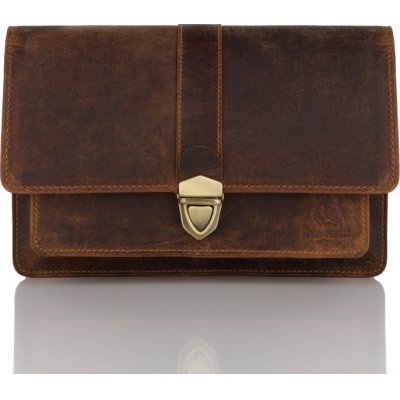 Paolo Peruzzi pánská stylová kožená etue hnědá 2 – Zboží Dáma