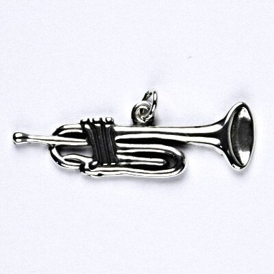 Čištín Stříbrný přívěsek trumpeta s patinou P 230 – Zboží Mobilmania