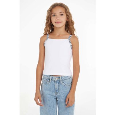 Calvin Klein Jeans Top Logo Tape IG0IG02436 bílá – Zboží Dáma