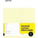 Optys 1236 Záznamník o provozu tlakové nádoby A4 nepropisující 16 listů – Zboží Dáma