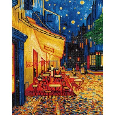 DIAMOND DOTZ Diamantové malování Kavárna v noci (Van Gogh) DD10005 52 x 42 cm – Sleviste.cz