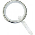 Gardinia Záclonové kroužky Kreta s kluznou vložkou vzhled nerezu 12 cm x 3 cm – Hledejceny.cz