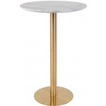 Nordic Living kulatý Ascona 70 cm mramorový / zlatý – Zboží Dáma