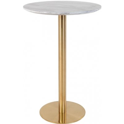 Nordic Living kulatý Ascona 70 cm mramorový / zlatý – Zboží Dáma