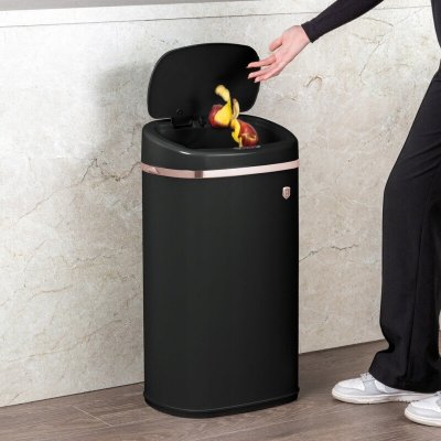 Berlingerhaus Koš odpadkový se senzorovým otvíráním 58 l Matte Black Colelection BH-9526 – Sleviste.cz