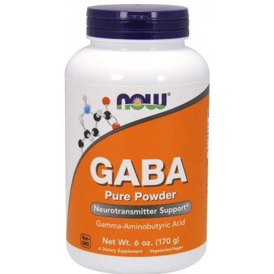 NOW Foods NOW GABA kyselina gama-aminomáselná čistý prášek 170 g