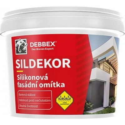 Omítka silikonová zatíraná (hlazená) SILDEKOR, Den Braven 1,5 mm 25 kg, balení 1 ks – HobbyKompas.cz