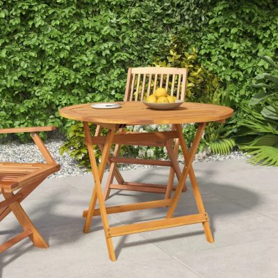 OMAXI 672263 Skládací zahradní stůl 90 x 75 cm masivní akáciové dřevo – Hledejceny.cz