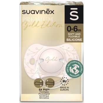 Suavinex Gold Premium dudlík fyziologický růžová