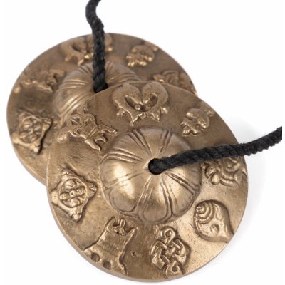 BODHI Tibetské meditační činely ornamenty Ø 7,5 cm – Zboží Dáma