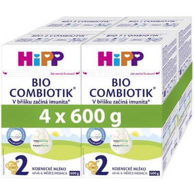 HiPP 2 Combiotik kojenecké mléko BIO 4 x 600 g – Zbozi.Blesk.cz