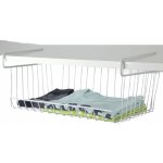 CONFORTIME závěsný koš pod polici, bílý kov, hluboký COCINA, 43x25x18,5 cm – Zbozi.Blesk.cz