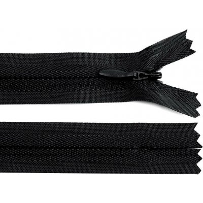 Stoklasa Spirálový zip skrytý No 3 délka 45 cm Balení: 1 ks, Varianta: 322 černá 322 černá – Hledejceny.cz