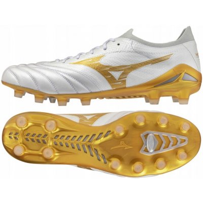 Mizuno MORELIA NEO IV B ELITE FG Bílá Zlatá – Sleviste.cz