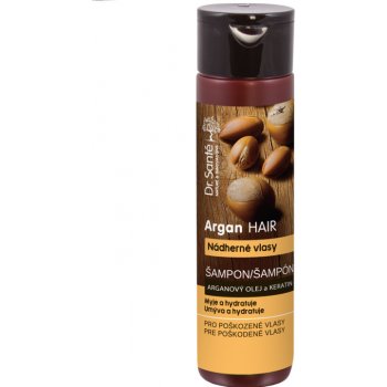 Dr. Santé Argan hydratační šampon pro poškozené vlasy Argan Oil and Keratin Cleanses and Moisturizes 250 ml
