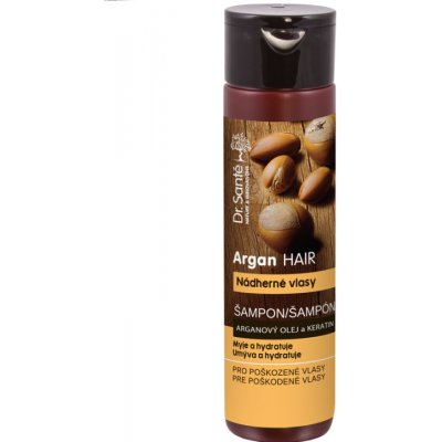 Dr. Santé Argan hydratační šampon pro poškozené vlasy Argan Oil and Keratin Cleanses and Moisturizes 250 ml – Zbozi.Blesk.cz