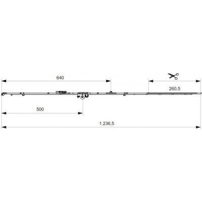 MACO OS-převodovka DM 15 i.S. 500 mm 1091-1340 mm – Zboží Mobilmania