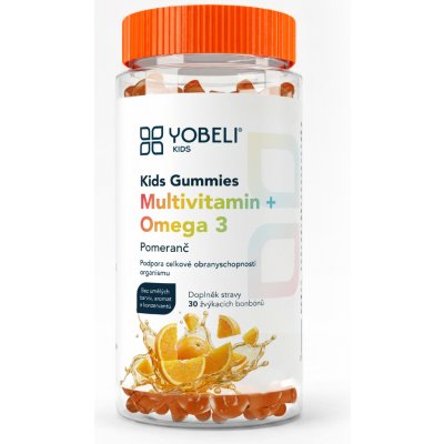 YOBELI Kids omega & multivitamin Gummies 30 bonbónů – Hledejceny.cz