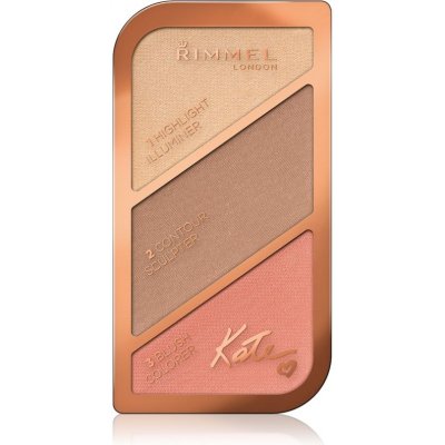 Rimmel London Kate konturovací paletka 18,5 g 002 Coral Glow – Zboží Dáma