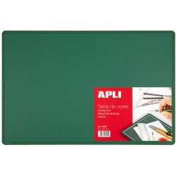 APLI řezací podložka oboustranná 450 x 300 mm PVC zelená