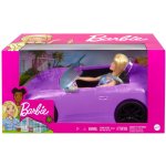 Barbie a její fialový auto kabriolet – Zboží Dáma