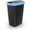 Koš Prosperplast Odpadkový koš s barevným víkem, 12 l, modrá / černá