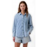 GAP Džínová oversize košile UltraSoft Modrá – Hledejceny.cz