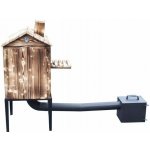 TopKing Zahradní dřevěná udírna jednokomorová opálená – Zboží Dáma