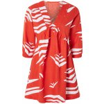 Esmara Dámské lněné šaty červená – Sleviste.cz