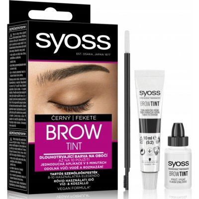 Syoss Brow Tint barva na obočí Black 10 ml – Hledejceny.cz