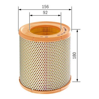 Vzduchový filtr BOSCH 1 457 433 233 – Hledejceny.cz