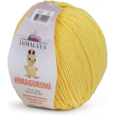 Pletací příze Himagurumi 50 g, barva 3 (30125) žlutá – Zboží Dáma