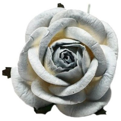 Modrá, papírová růže, 50mm