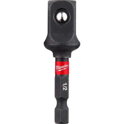 Milwaukee Shockwave Hex 1/4" x 1/2" Houževnatý nástrčný adaptér vnější 6hran x 4hran – Sleviste.cz