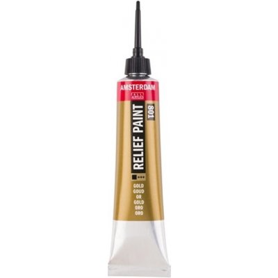 Amsterdam Relief Paint 20 ml | světle zlatá – Sleviste.cz