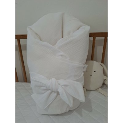 Pro útulný domov Povlak na péřovou zavinovačku Mušelínový bílý – Zboží Dáma