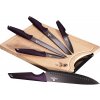 Sada nožů Berlingerhaus BH 2832 sada nožů s nepřilnavým povrchem prkénko purple eclipse collection 6 ks