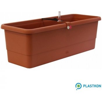 Plastkon Samozavlažovací truhlík GARDENIE SMART 60x22,5x19,5 cm terakota