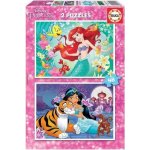Educa Disney princezny: Ariel a Jasmína 2 x 48 dílků – Hledejceny.cz