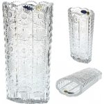 Bohemia Crystal luxusní dekorativní váza 230mm. Český křišťál, bohatý brus Klasik – Zboží Mobilmania