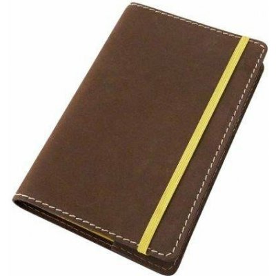 Nubuk Kožený obal na diář Moleskine S 14 x 9 cm kůže hnědá – Zboží Mobilmania