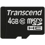Transcend microSDHC 4 GB Class 10 TS4GUSDC10 – Zboží Mobilmania