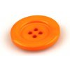 Knoflík Pro Háčkování s.r.o. Knoflík kulatý plast 23 mm,oranžový