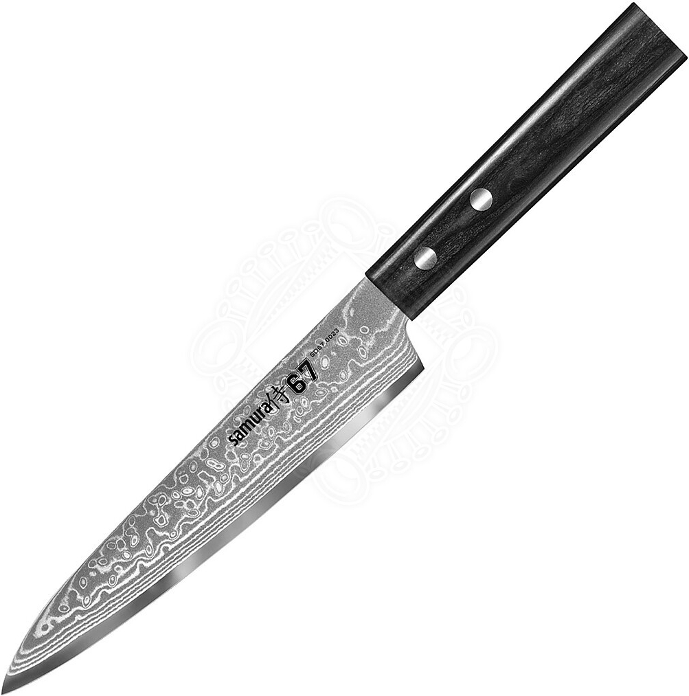 Outfit4Events Univerzální kuchyňský nůž Samura DAMASCUS 67 150 mm