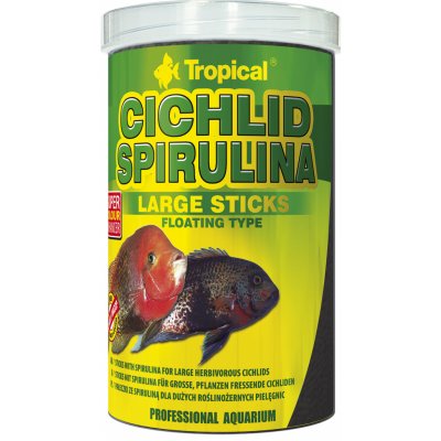 Tropical Cichlid Spirulina Large Sticks 250 ml, 75 g