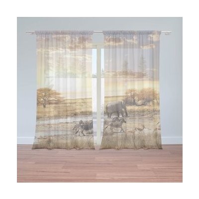 Sablio Záclony Safari: 2ks 150x250cm – Hledejceny.cz