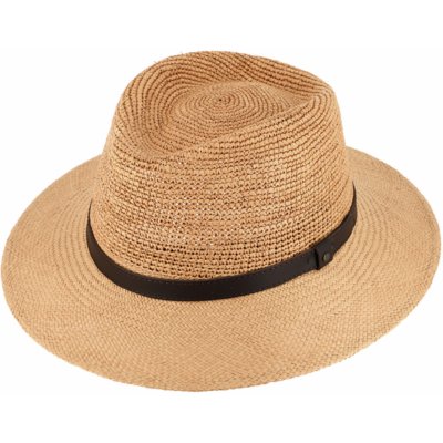 Fiebig Headwear since 1903 Letní slaměný klobouk Fedora ručně pletený Ekvádorská panama Traveller "Crochet" – Zbozi.Blesk.cz