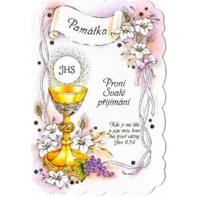 Přání k 1. svatému přijímání (památka, růžová) – Zbozi.Blesk.cz